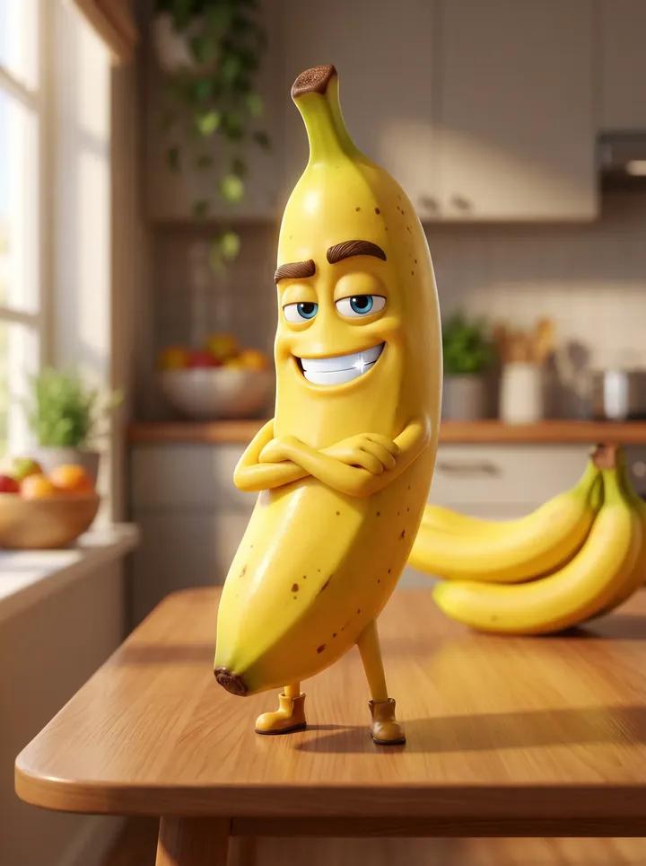 This banana got main character...