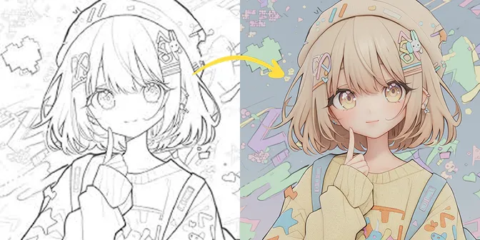 Convert this sketch into a...