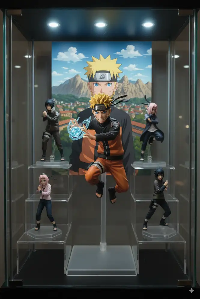 Create playful chibi-style figurines in...