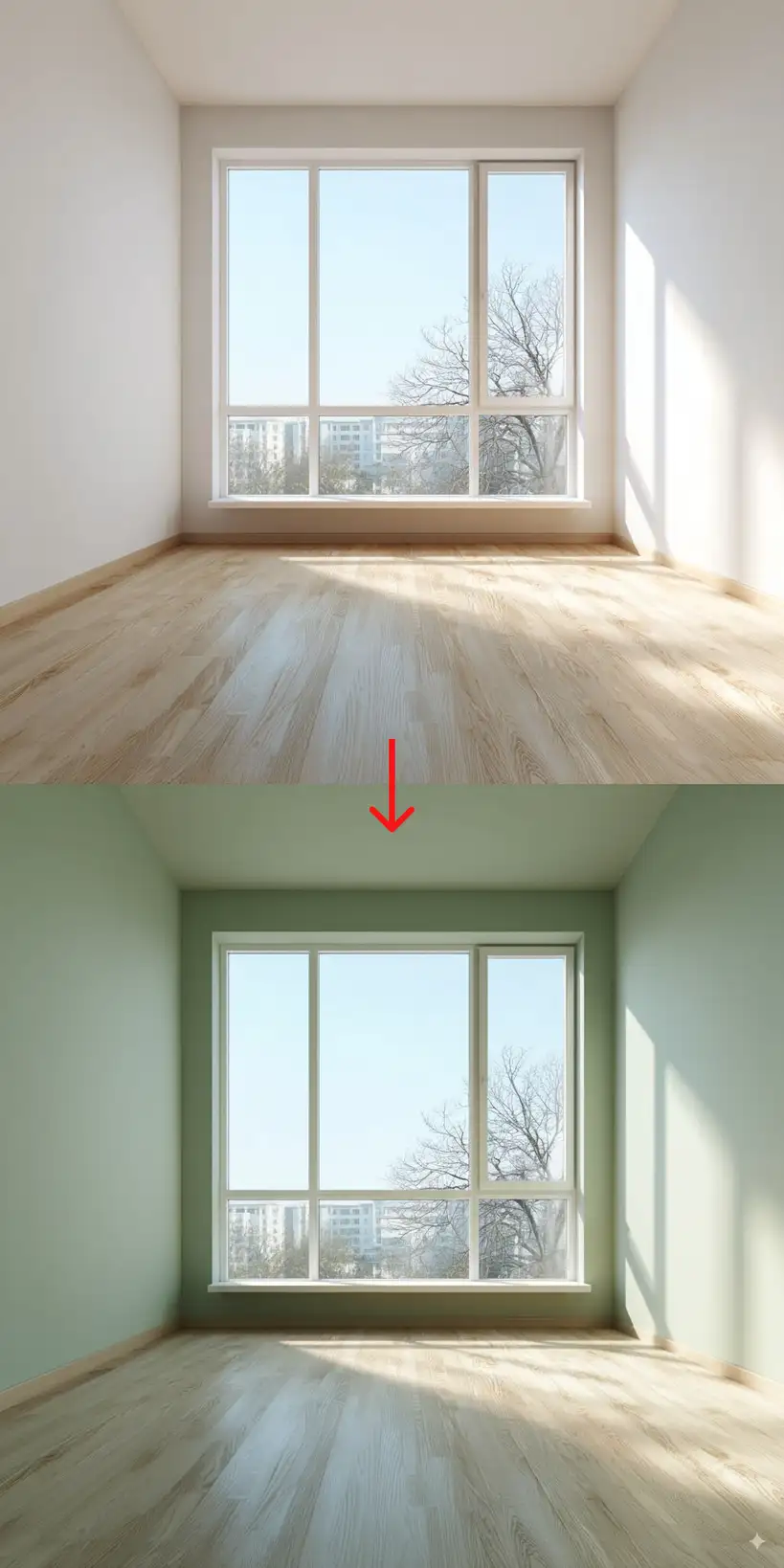 Paint the room's walls a...